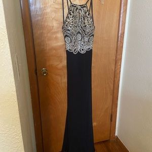 Gold and Black Prom dress